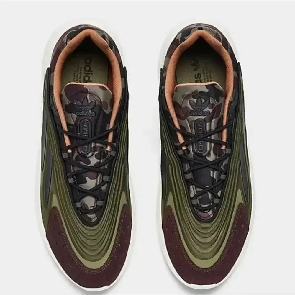 ADIDAS ORIGINALS Ozelia‎ Men's Sneakers Olive Strara Mesa  Black